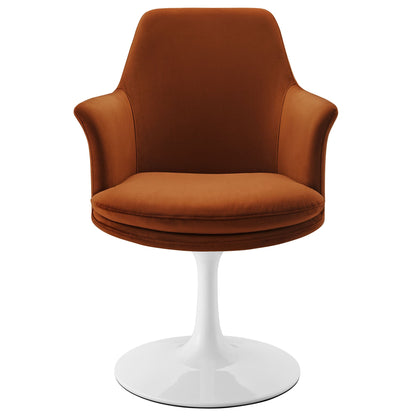 Lippa Performance Velvet Swivel Dining Armchair by Modway
