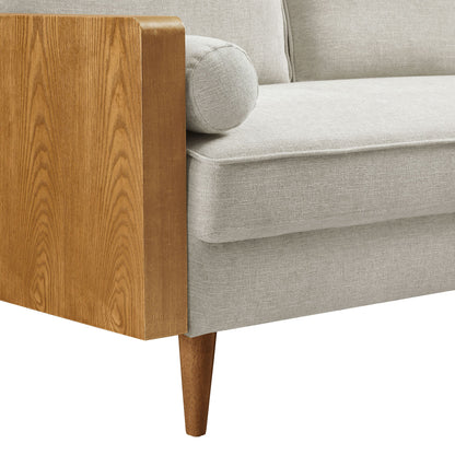 Kellan Heathered Weave Fabric Loveseat by Modway