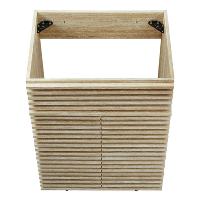 Render 24" Faux Travertine Bathroom Vanity Cabinet (Sink Not Included) by Modway