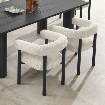 Nautica Outdoor Patio Aluminum Dining Armchairs Set of 2 by Modway