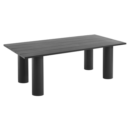Nautica 7-Piece Rectangular Outdoor Patio Aluminum Dining Table and Chairs Set by Modway