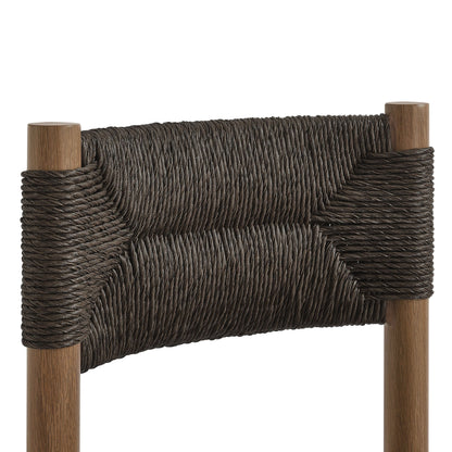 Parkland Outdoor Patio Rattan and Aluminum Dining Side Chairs Set of 2 by Modway