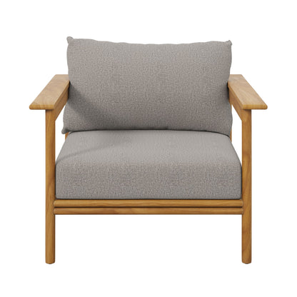 Wren Outdoor Patio Teak Wood Armchair Set of 2 by Modway
