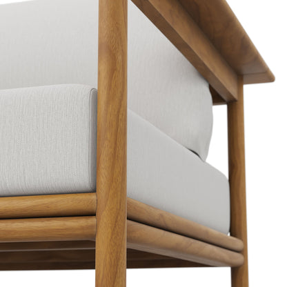 Wren Outdoor Patio Teak Wood Armchair by Modway