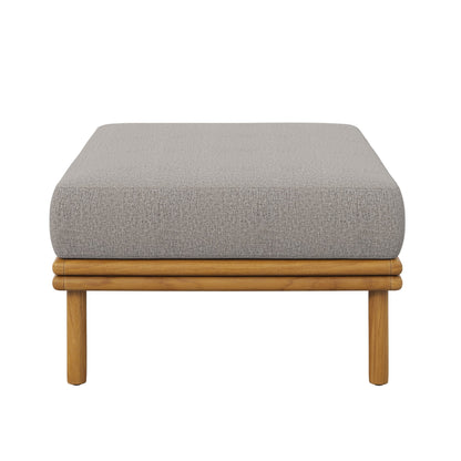 Wren Outdoor Patio Teak Wood Ottoman by Modway