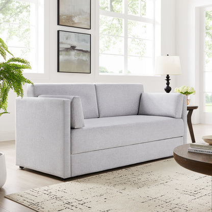 Linden Upholstered Heathered Chenille Sofa by Modway