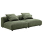 Solace 2-Piece Modular Corduroy Upholstered Sofa by Modway
