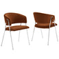 Nella Upholstered Performance Velvet Dining Chair Set of 2 by Modway