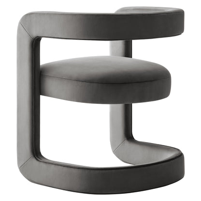 Winslow Barrel Performance Velvet Dining Chair  by Modway