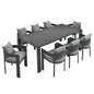 Tahoe 9-Piece Outdoor Patio Aluminum Dining Set by Modway