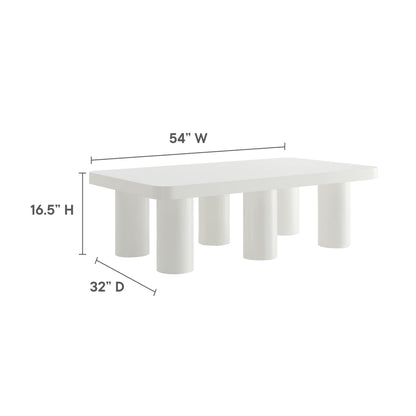 Cleo 54Ó Rectangular Coffee Table by Modway