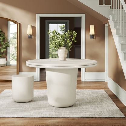 Brion 48" Indoor - Outdoor Patio Concrete Round Dining Table by Modway