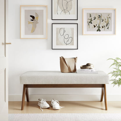 Lyra 47" Fabric Upholstered Bench by Modway