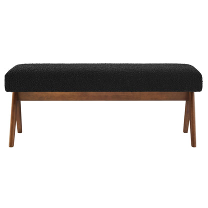 Lyra 47" Boucle Upholstered Bench by Modway