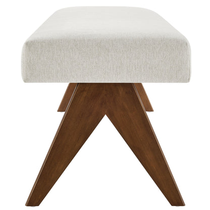 Lyra 63" Fabric Upholstered Bench by Modway