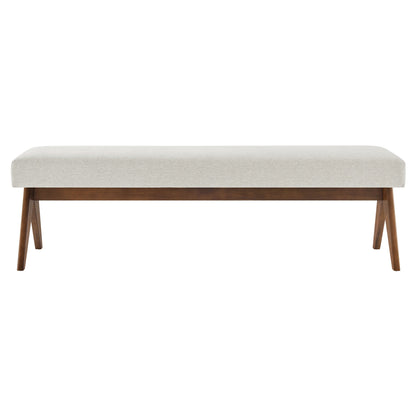 Lyra 63" Fabric Upholstered Bench by Modway