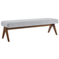 Lyra 63" Fabric Upholstered Bench by Modway