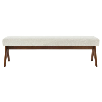 Lyra 63" Boucle Upholstered Bench by Modway