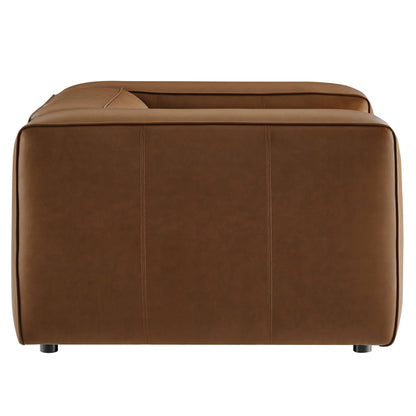 Auren Upholstered Vegan Leather Modular Armchair by Modway