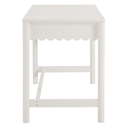 Emmeline 1-Drawer Scallop Writing Desk by Modway