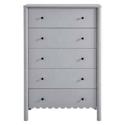 Emmeline Scalloped 5-Drawer Chest by Modway