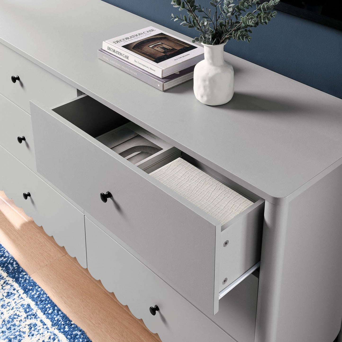 Emmeline Scalloped 6-Drawer Dresser by Modway