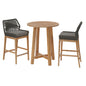 Wellspring 3-Piece Outdoor Patio Teak Wood Bar Set by Modway