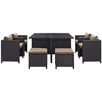 Inverse 9 Piece Outdoor Patio Dining Set by Modway
