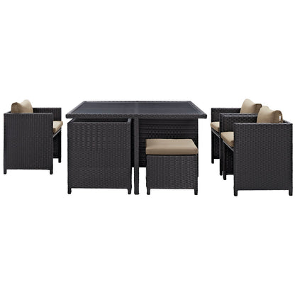 Inverse 9 Piece Outdoor Patio Dining Set by Modway