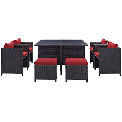 Inverse 9 Piece Outdoor Patio Dining Set by Modway