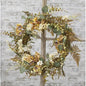 Ivory/Tan Hydrangea Wreath 22"