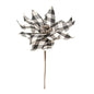 Black & White Buffalo Check Poinsettia Pick (Pack of 4)