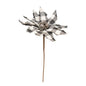 Black & White Buffalo Check Poinsettia Spray (Pack of 4)