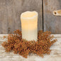 Bursting Astilbe Candle Ring 3.5" Pumpkin (Pack of 2)