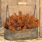Bursting Astilbe Half Sphere 9" Pumpkin  (Pack of 4)