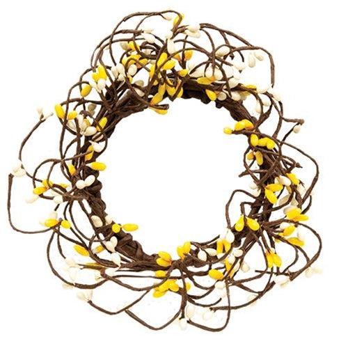 Pip Berry Ring 3.5" Yellow & Cream (Pack of 4)