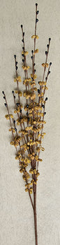 Curly Q Berry Spray - 24" - Mustard/Black  (Pack of 4)