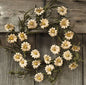 Teastain Daisy Wreath - 12" (Pack of 2)