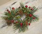Red Berry Pine Ring  (Pack of 4)