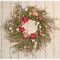 Pink Gardenia Wreath 24"