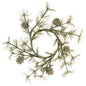 Vintage Glitter Birchcone Pine Ring 3.5" (Pack of 4)