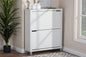Baxton Studio Simms White Modern Shoe Cabinet
