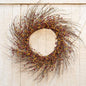 Burgundy/Gold Pip Twig Wreath 22"
