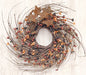 Primitive Mix Pip & Star Twig Wreath 10" (Pack of 4)