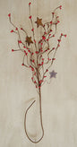 Red Pip & Star Spray 24" (Pack of 4)