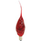 Small Ruby Red Silicone Dipped Flicker Bulb (Pack of 4)