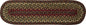 Cinnamon Braided Oval Stair Tread - 8" x 28" (Pack of 2)