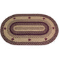 Wine Star Oval Rug 27x48