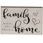 Family Makes This House A Home Block 2.75" x 4.25"
 (Pack of 4)