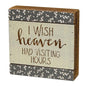 Visiting Hours Slat Box Sign (Pack of 2)